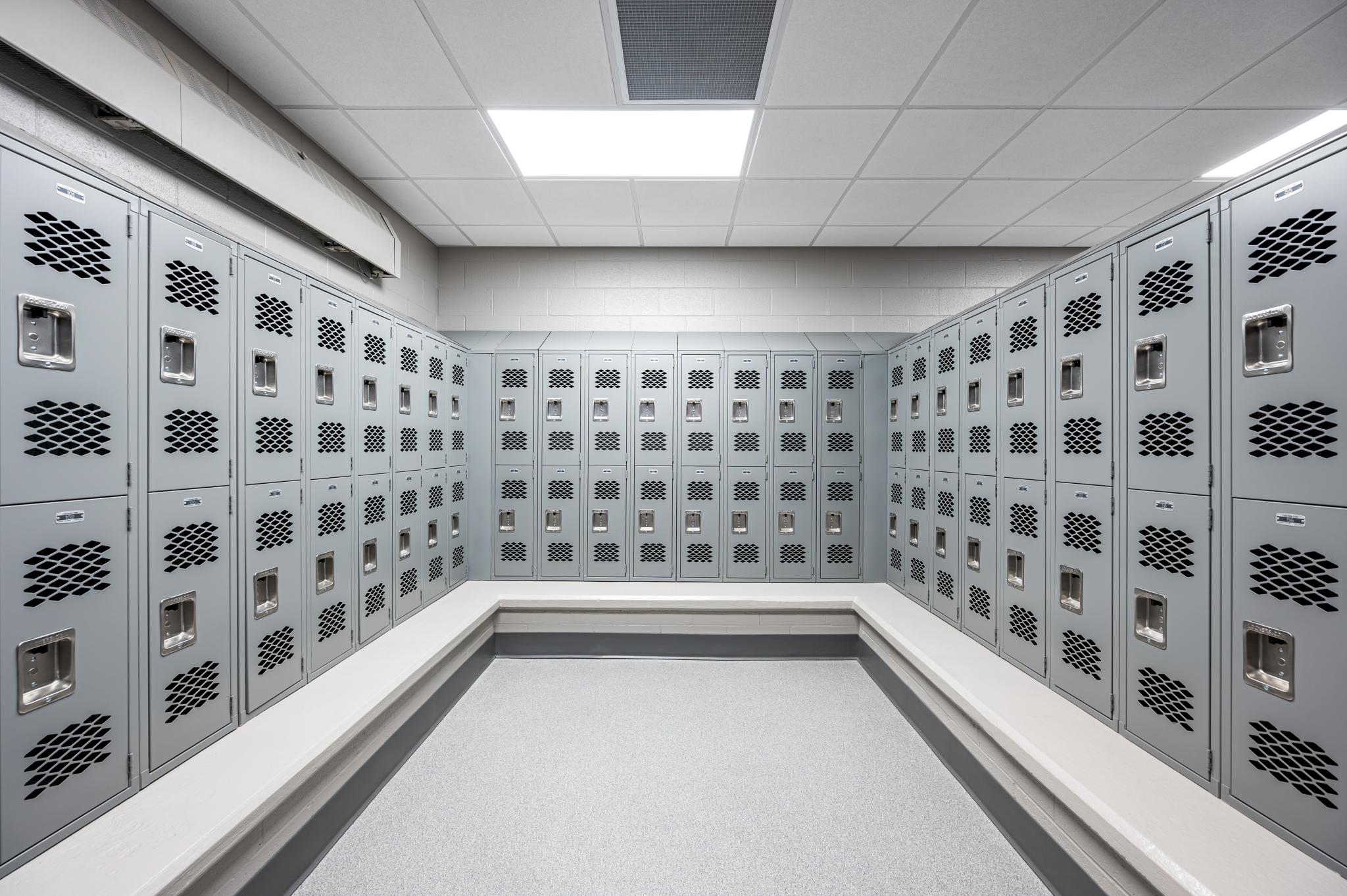 image of grey lockers